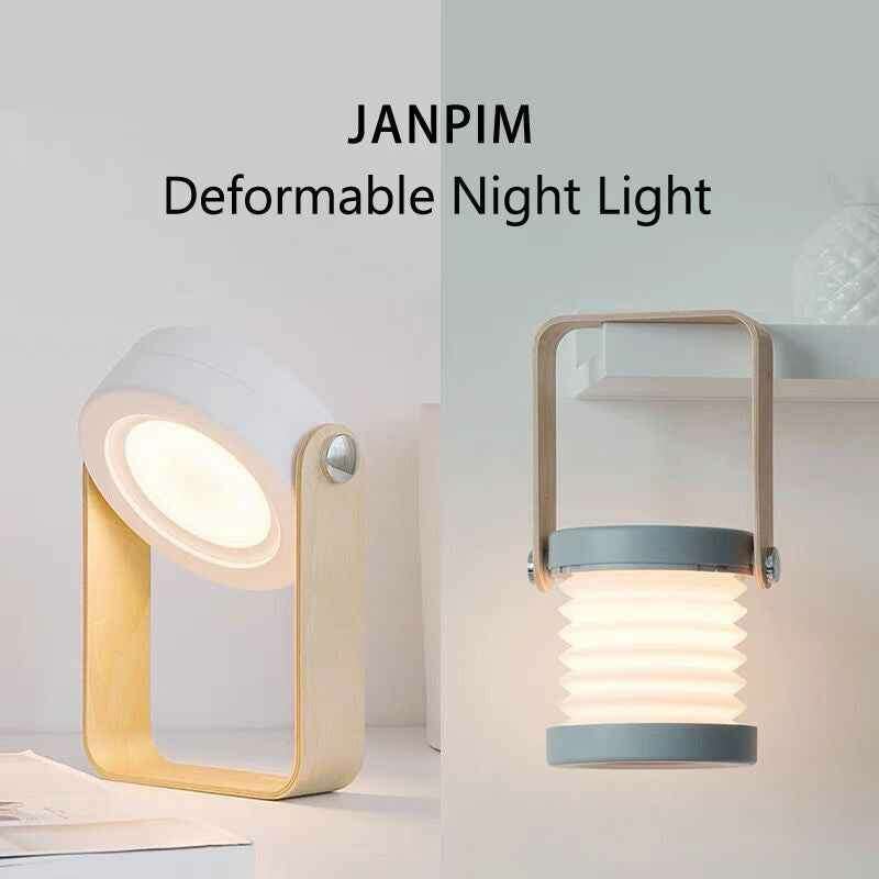 Foldable LED Night Light – Portable and Dimmable Touch Control