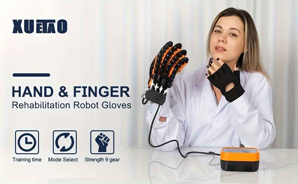 Rehabilitation Robot Gloves for Improved Hand Recovery and Finger Training with USB Charging and Power Adjustment