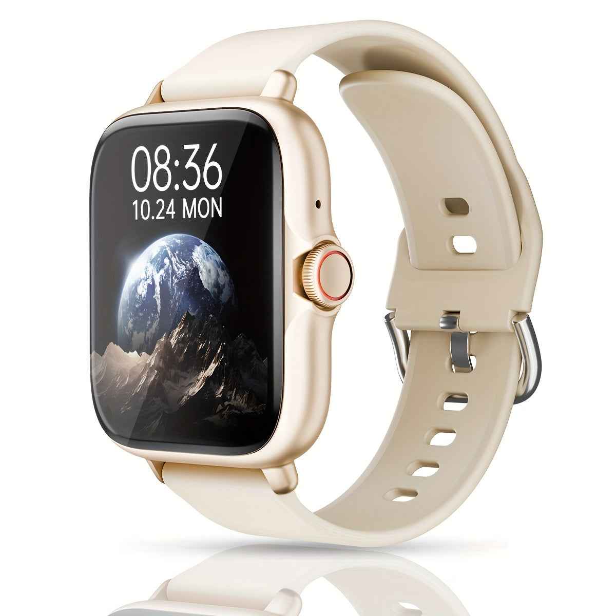 Sports Smart Watch, 1. 83'' Full Touch Screen Display with Message, Answer Make Call Smartwatch, Sleep Monitoring, Sports Pedometer, Information Alerts, for iPhone Android Phones, Smartbands Fitness Watch for Women Men Friend Starlight