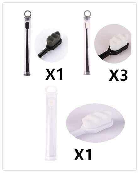 Ultra-Soft Toothbrush for Deep Cleaning and Travel Convenience 5pcs Wavy Set15