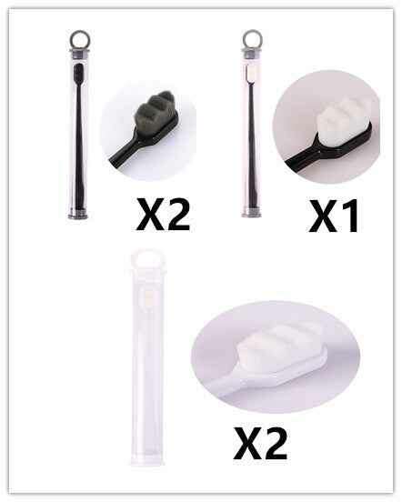 Ultra-Soft Toothbrush for Deep Cleaning and Travel Convenience 5pcs Wavy Set18