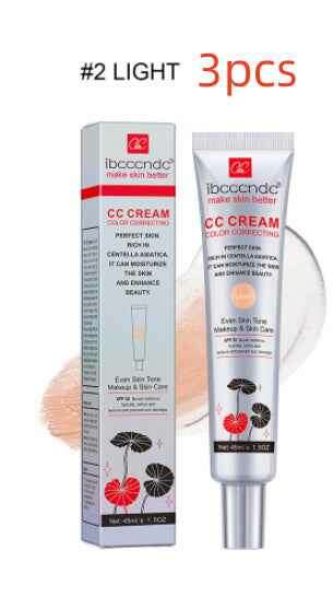 CC Cream Waterproof Makeup – Moisturizing and Long-Lasting Formula 2 Light Color 3PCS