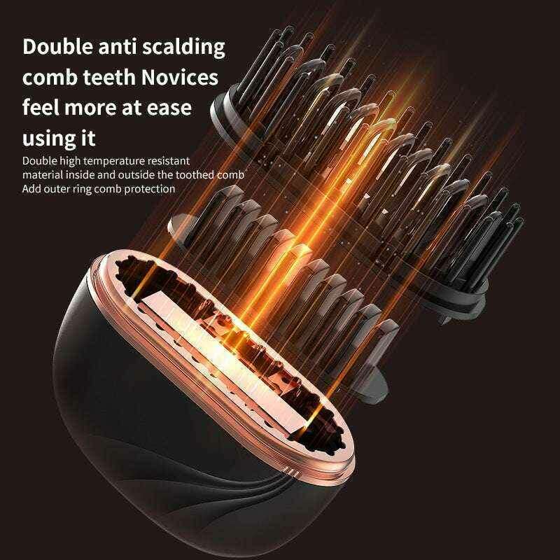 Mini Wireless Hair Straightening Comb - Portable Multifunctional Hair Care and Styling Tool