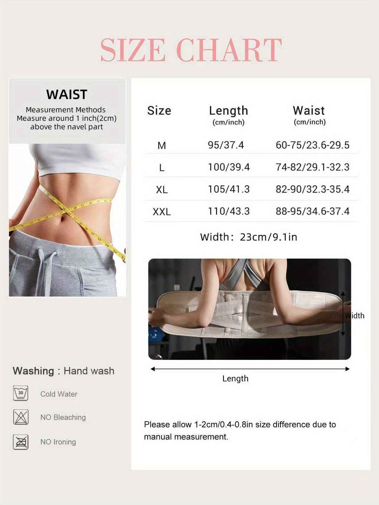 JINGBA SUPPORT 7052 Adjustable Fitness Waist Trainer