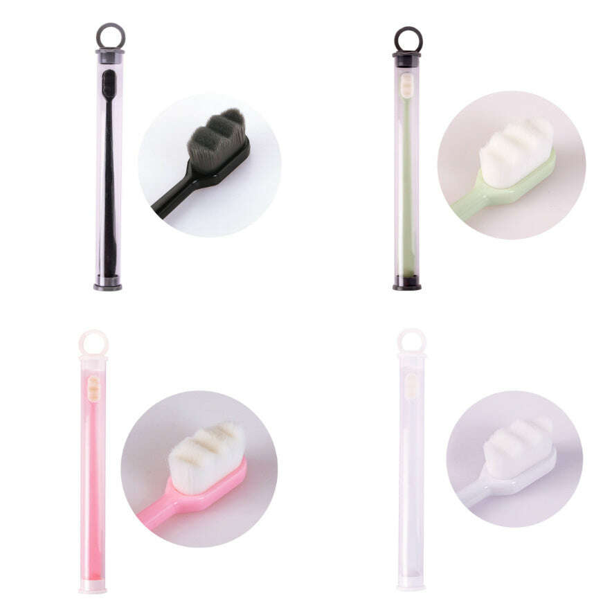 Ultra-Soft Toothbrush for Deep Cleaning and Travel Convenience Set1