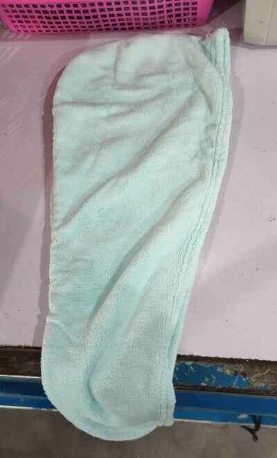 Women's Hair Dryer Cap - Absorbent Hair Towel for Fast Drying Lake Blue65