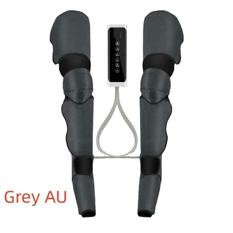 Leg Massager for Blood Circulation - Pneumatic Therapy Device for Enhanced Wellness Grey AU