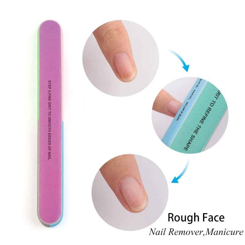 7 Sides Nail Polish Tool - Easy Manicure and Pedicure Cuticle Strip for Clean Cuts