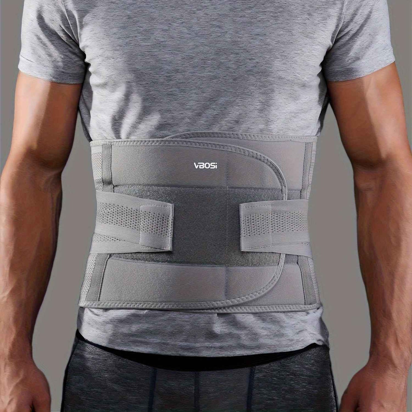 JINGBA SUPPORT 7052 Adjustable Fitness Waist Trainer Gray