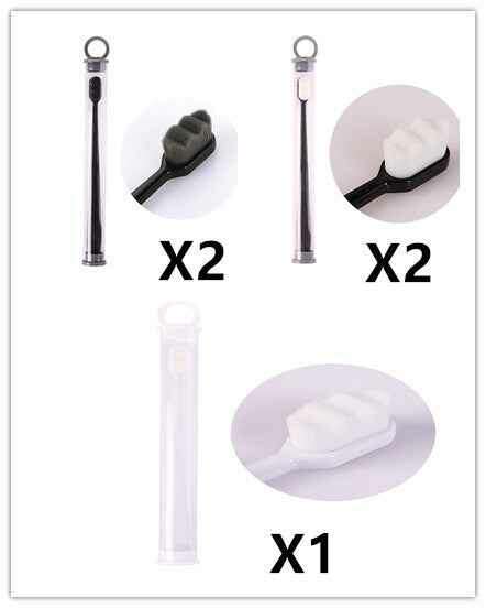 Ultra-Soft Toothbrush for Deep Cleaning and Travel Convenience 5pcs Wavy Set19