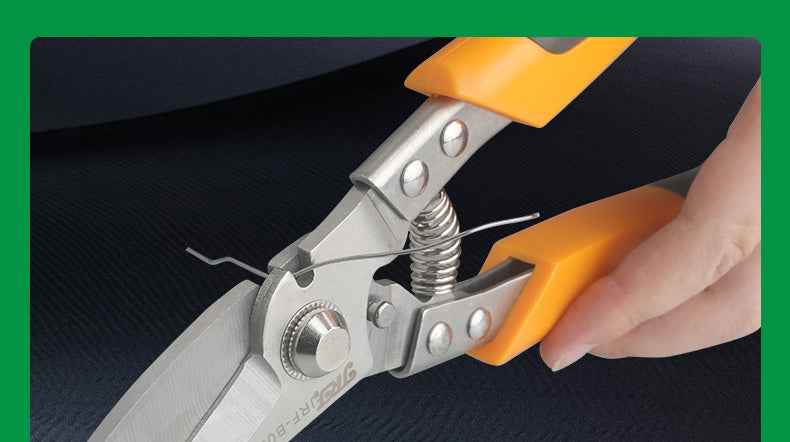 Heavy-Duty Industrial Shears - Professional Scissors & Shears for Cutting Metal Sheets, PVC Pipes, and Tin with Stainless Steel Blades and Ergonomic Handles for Comfortable Grip