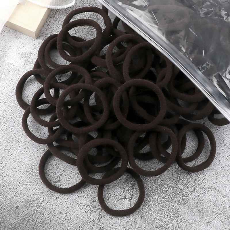 Hair Bands for Women - 50pcs Set Basic Elastic Headbands in Solid Colors for Ponytails and Hair Accessories